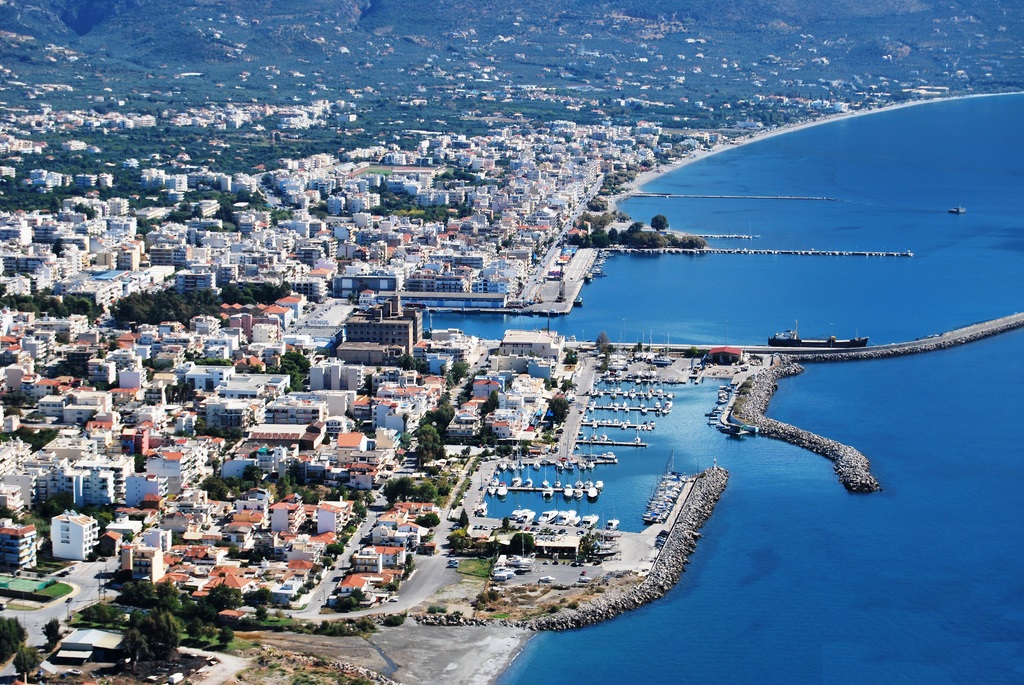 port Aerial view Kalamata