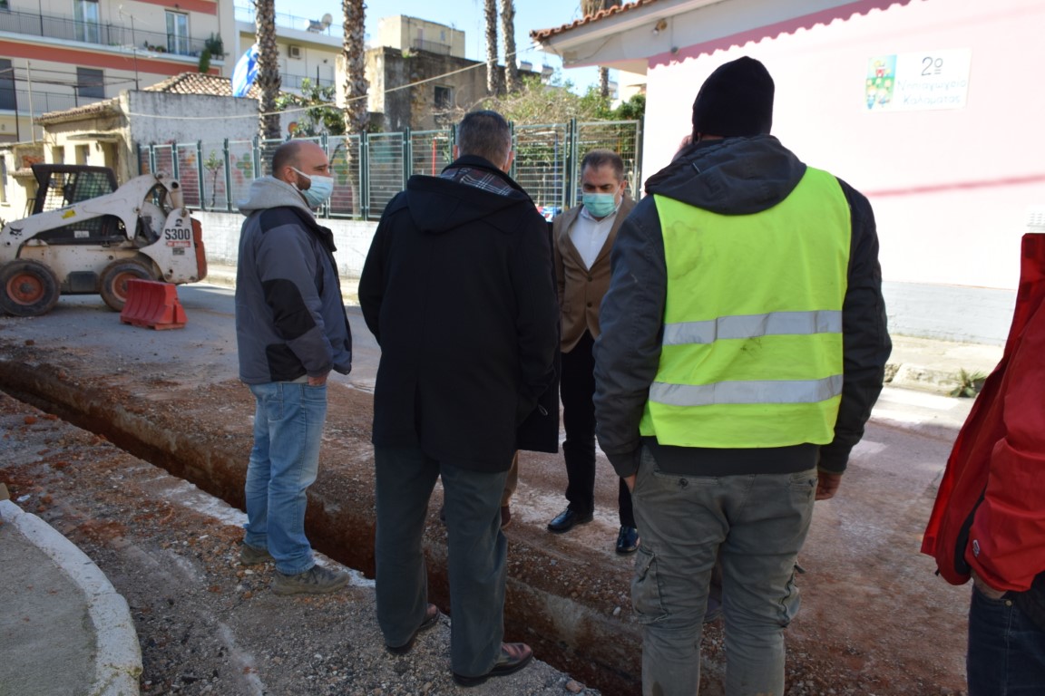 Νέα  έργα υποδομών σε εξέλιξη βελτιώνουν το Δήμο Καλαμάτας 