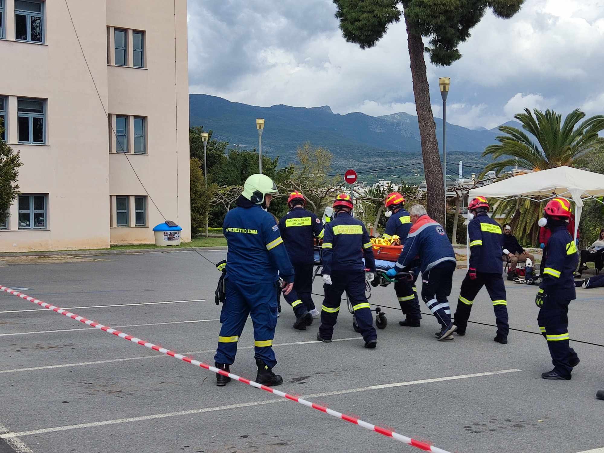 ασκηση πολιτικης προστασιας δημαρχειο καλαματας 3