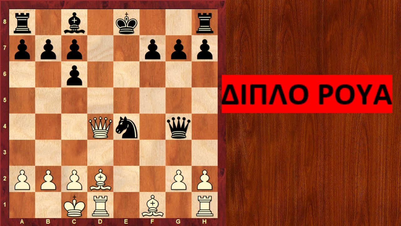 Μάθημα 28: Ladislas Maczuski vs Ignatz Kolisch! Η δύναμη του διπλού ρουά στο σκάκι part 1!